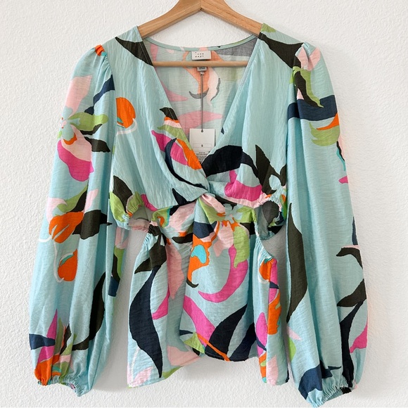 a new day Tops - 70's STYLE Top, Women’s Small, Spring Whimsicore Groovy Disco Blokecore